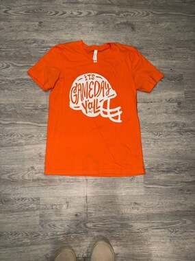 Bella + Canvas It's Gameday Y'all Orange Graphic T-Shirt